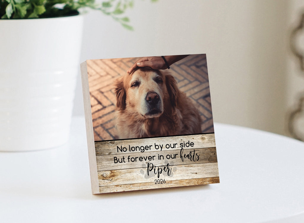 Custom Dog Memorial Photo Block