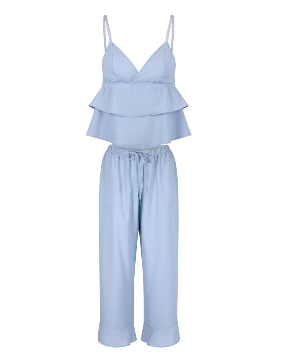Adore Me Brigita Pajama Cami and Pants Set - 3X Blue