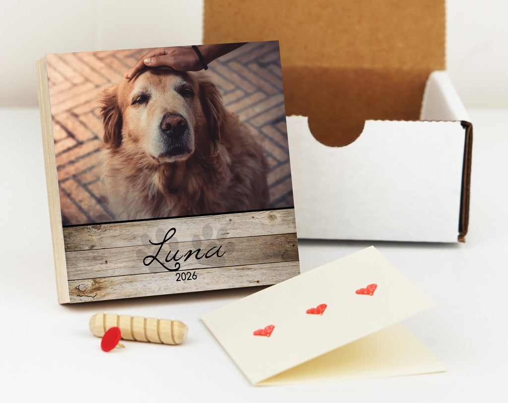 Custom Dog Memorial Photo Block
