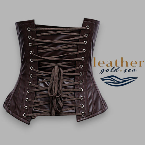 Brown Corset – Handcrafted Leather Fit