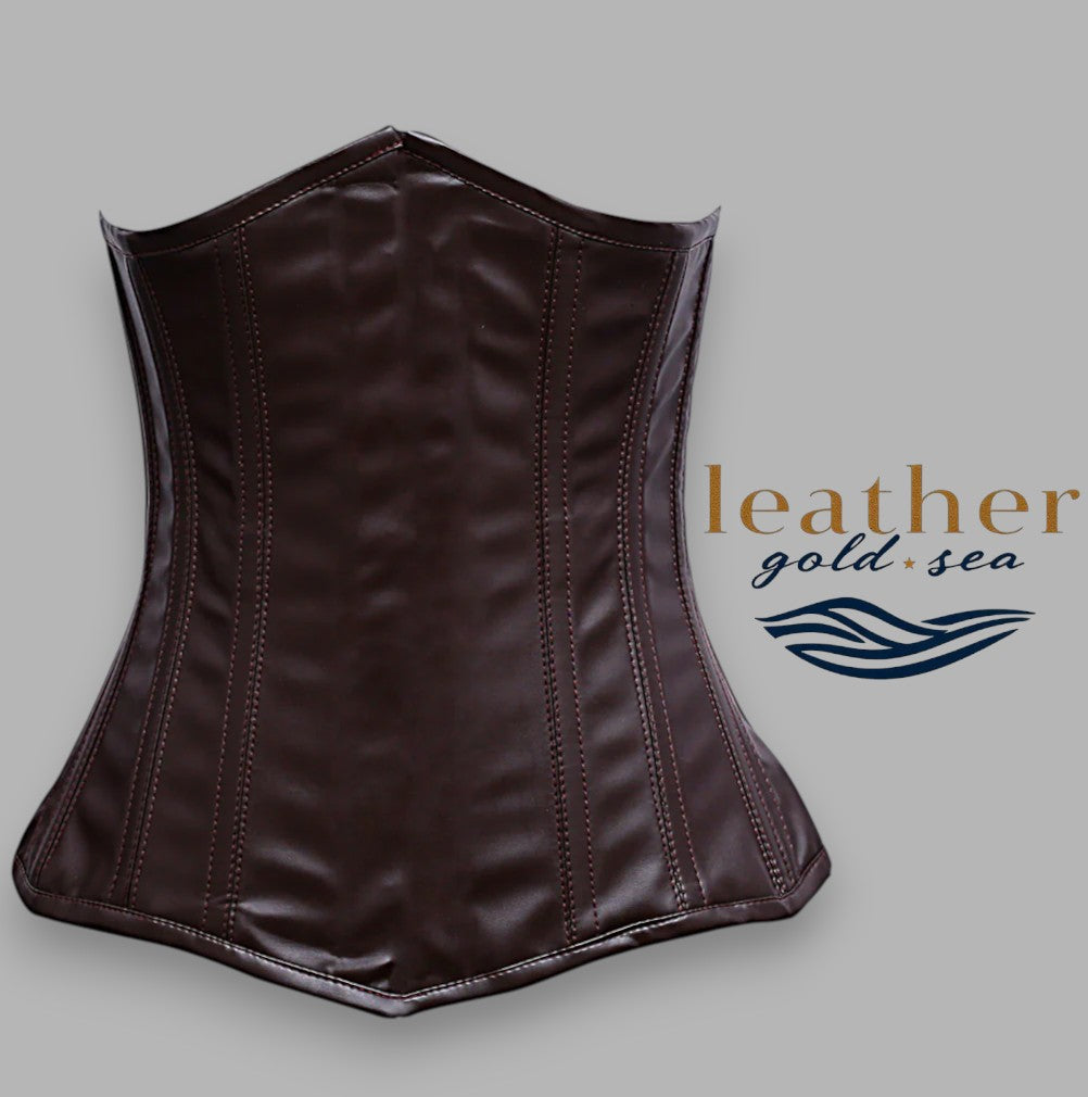 Brown Corset – Handcrafted Leather Fit