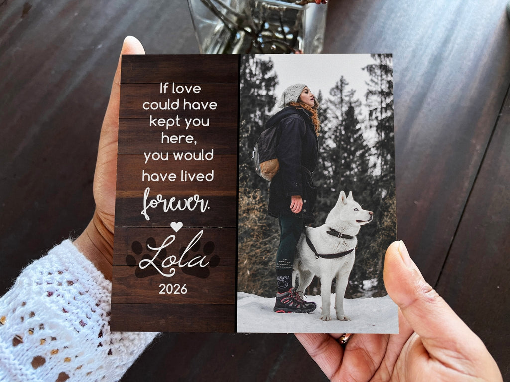 Custom Dog Memorial Photo Block