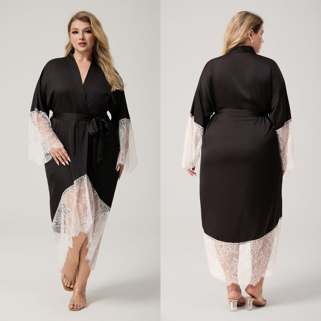 New Womens Sleepwear With Lace Trimmed Patchwork Design