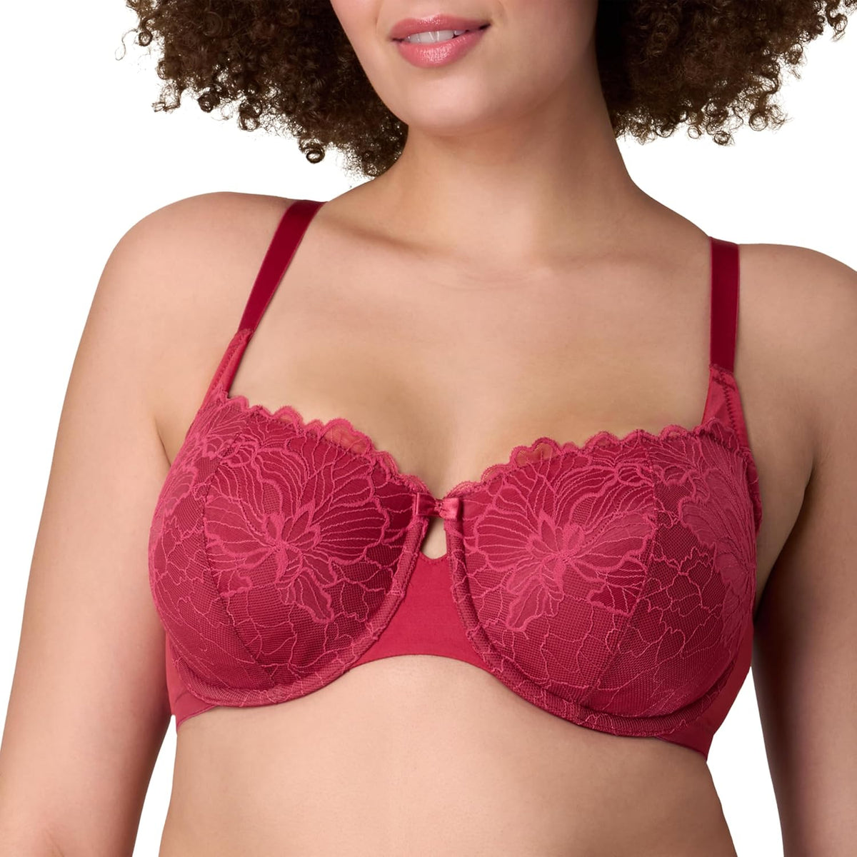 PLAYTEX Womens Balconette Underwire Bra, Bras Available, Full Coverage, Convertible Straps, Lace, 4800