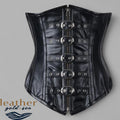 Leather Underbust Corset Black – Handcrafted Genuine Leather