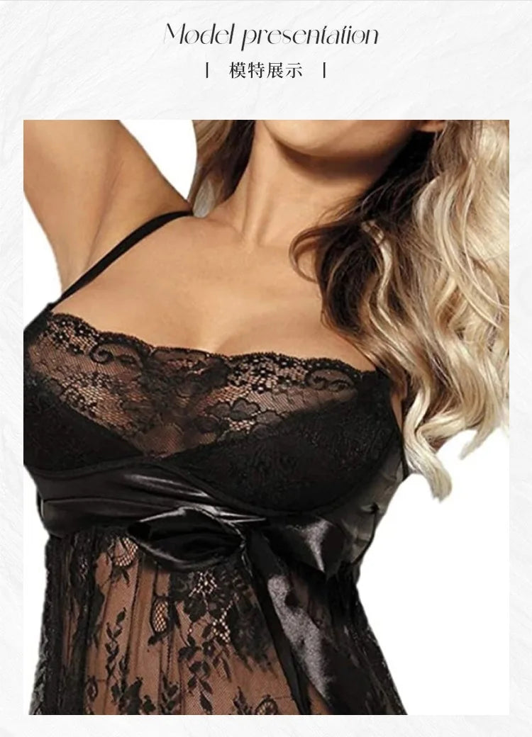Eyelash Lace Babydoll Chemise