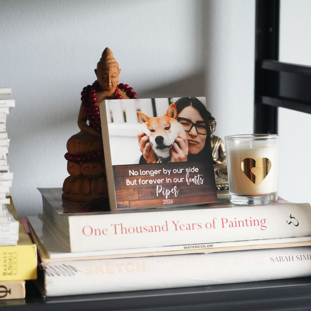 Custom Dog Memorial Photo Block