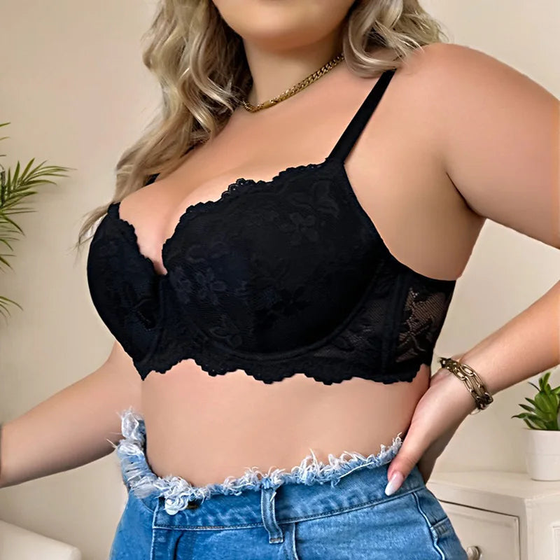 Women's Underwire Bra Underwear Sexy Push-up Comfortable Breathable Bra for Curvy Women