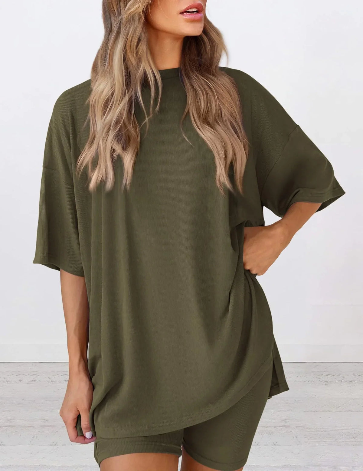 3XL Sleepwear Summer New Fashion Casual Loose Women Pajama Set Pijamas Feminino Women Pajamas Set Pijamas De Mujer