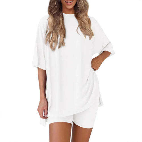 3XL Sleepwear Summer New Fashion Casual Loose Women Pajama Set Pijamas Feminino Women Pajamas Set Pijamas De Mujer