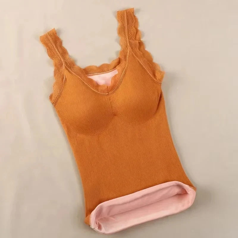 Thermal Underwear Vest Thermo Lingerie Women Winter Clothing Warm Top Inner Wear Thermal Shirt Undershirt Intimate
