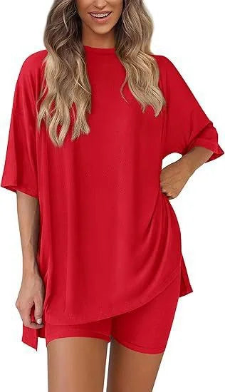 3XL Sleepwear Summer New Fashion Casual Loose Women Pajama Set Pijamas Feminino Women Pajamas Set Pijamas De Mujer