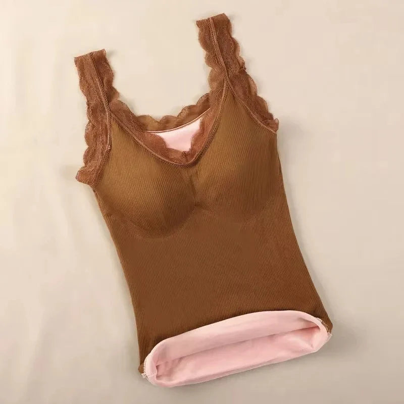 Thermal Underwear Vest Thermo Lingerie Women Winter Clothing Warm Top Inner Wear Thermal Shirt Undershirt Intimate