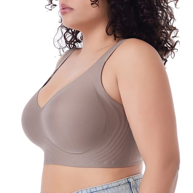 FallSweet Push UP Bra for Women Seamless Bras Thin Cup Wireless Bralette Sexy Brassiere Femme M-6XL