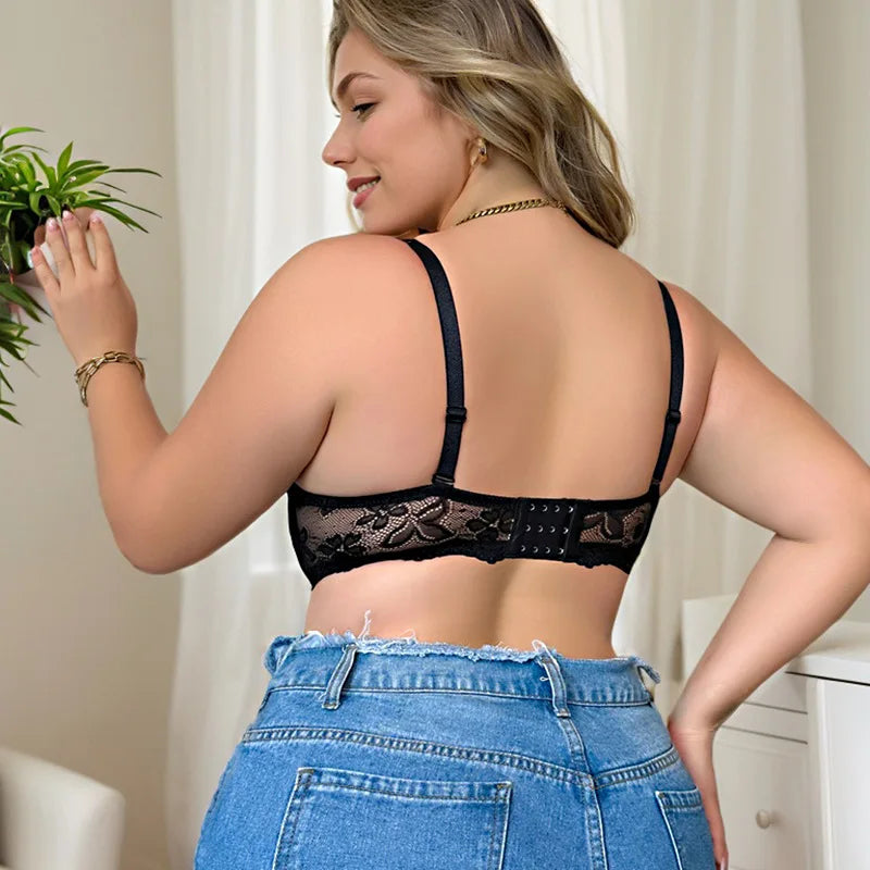 Women's Underwire Bra Underwear Sexy Push-up Comfortable Breathable Bra for Curvy Women