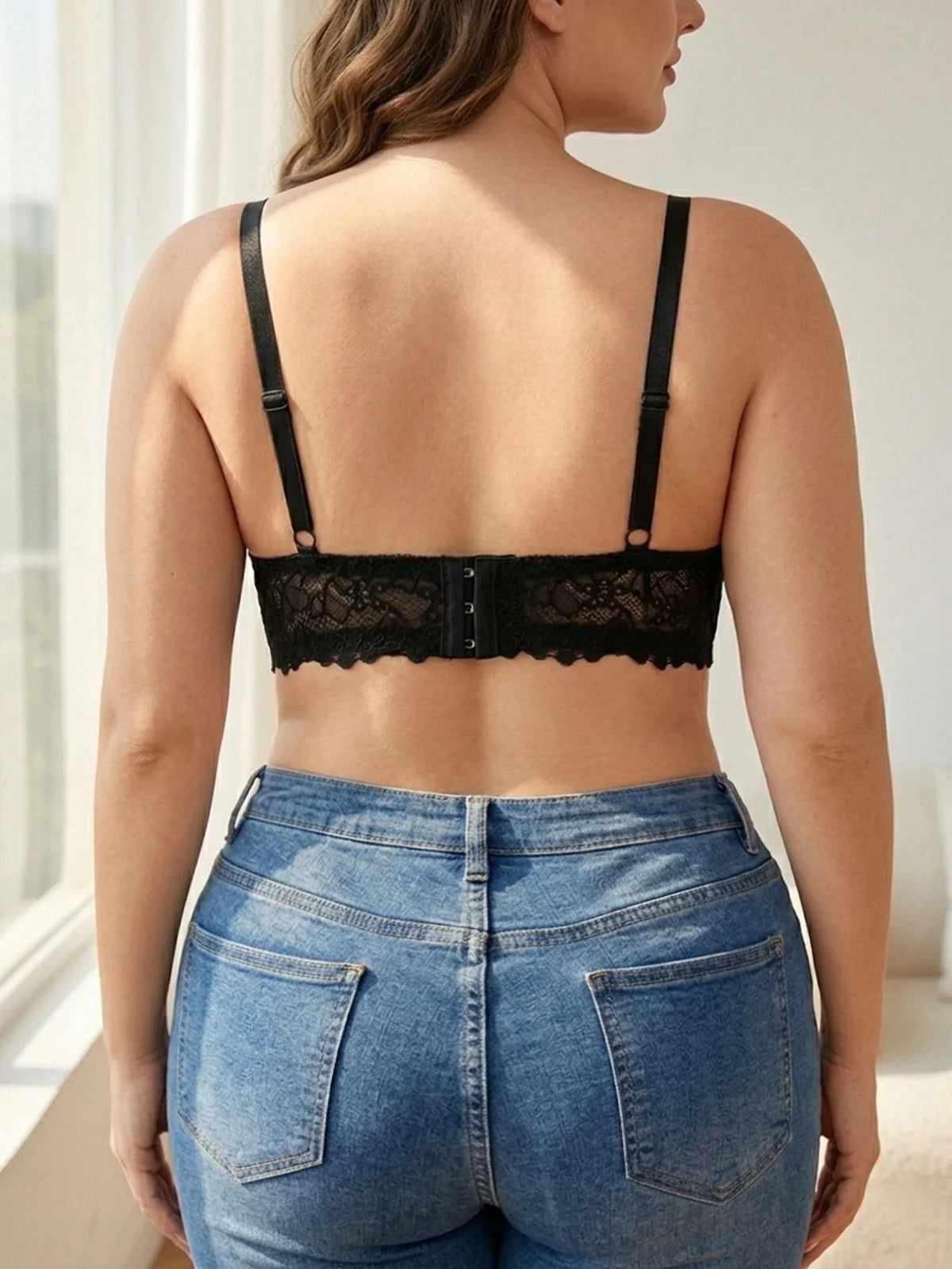Lace Women's Bra Thin Cup Push-up Bra Underwire Side Support Wide Strap Comfortable Bra Women