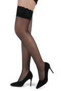 Basic Net Stockings with Lace