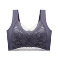 FallSweet Seamless Ice Silk Push Up Bra for Women Wireless Lace Bralette Brassiere Summer Comfort Underwear Lingerie