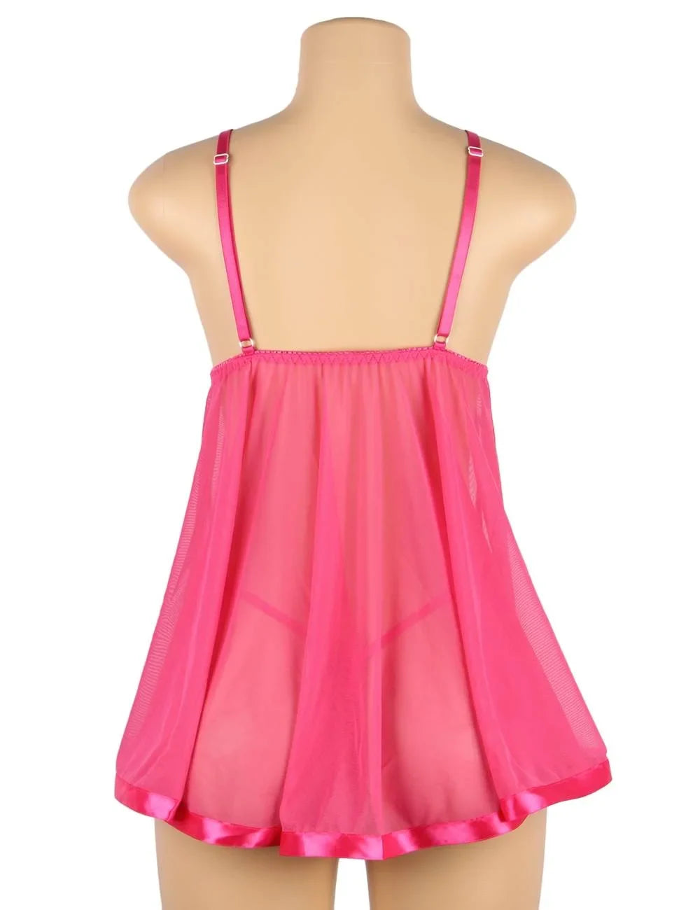 7XL Transparent Sequin Nightgown for Women Mesh Embroidery Sheer Pajamas Sexy Sleepwear Honeymoon Dress
