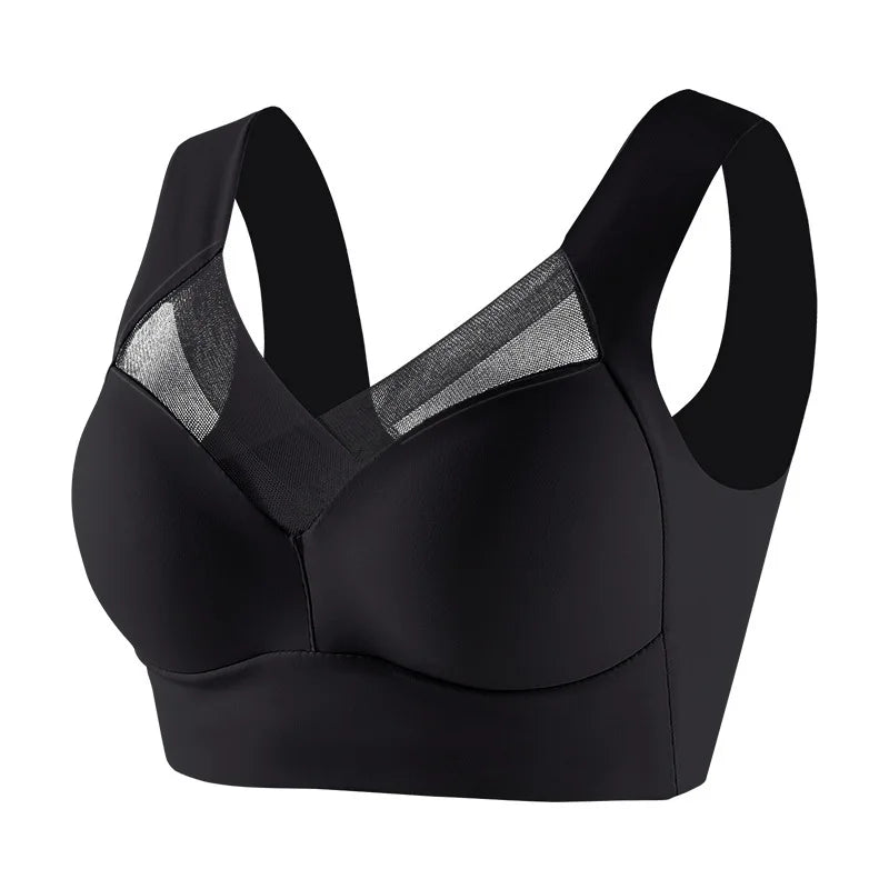 Women Seamless Bras Sexy Patchwork Lace Top Push Up Sports Brassiere Female Backless Fitness Sleep Vest Bralette New