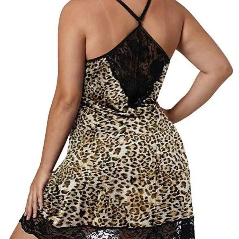 Lace-Trim Satin Nightgown