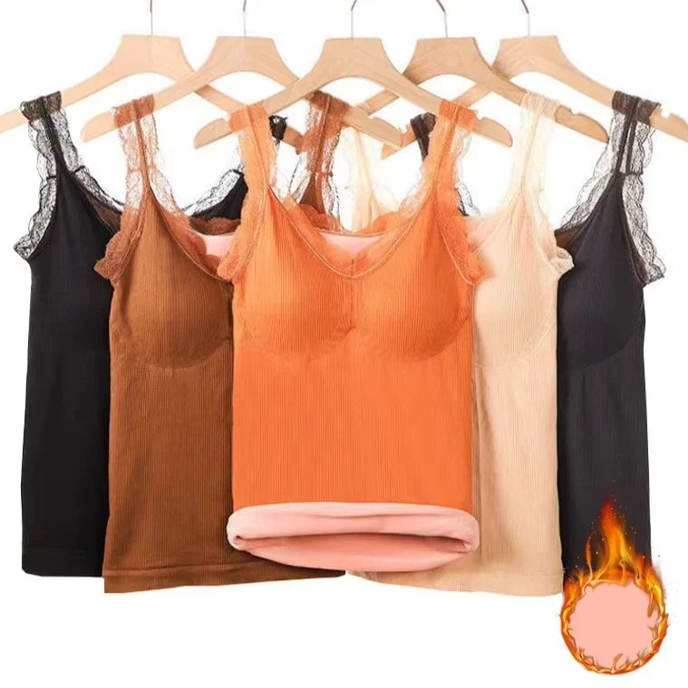 Thermal Underwear Vest Thermo Lingerie Women Winter Clothing Warm Top Inner Wear Thermal Shirt Undershirt Intimate