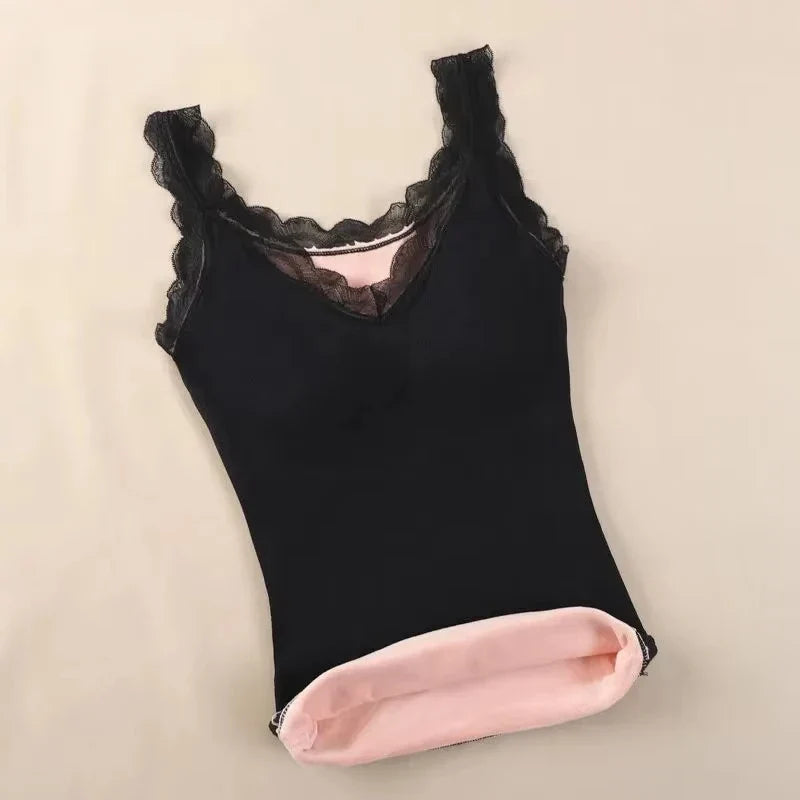 Thermal Underwear Vest Thermo Lingerie Women Winter Clothing Warm Top Inner Wear Thermal Shirt Undershirt Intimate
