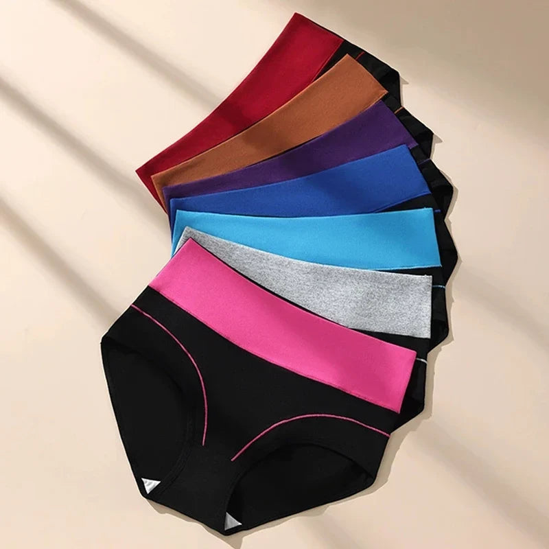 7PCS High Waist Body Shaper Soft Cotton Briefs for Women Slimming Breathable Panty XS-3XL Lingerie Female Underwear