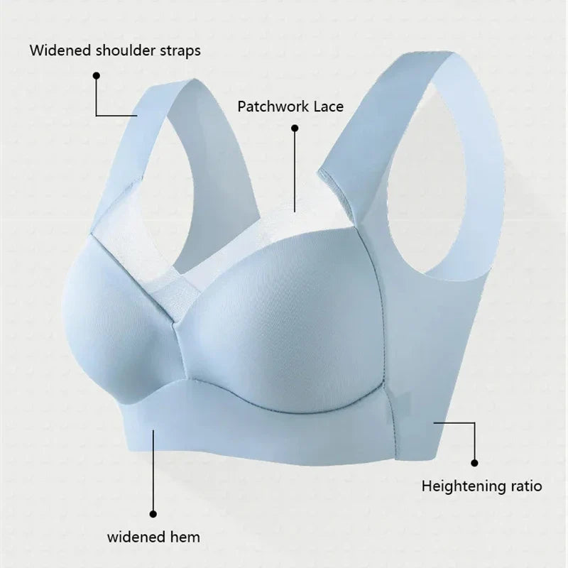 Women Seamless Bras Sexy Patchwork Lace Top Push Up Sports Brassiere Female Backless Fitness Sleep Vest Bralette New