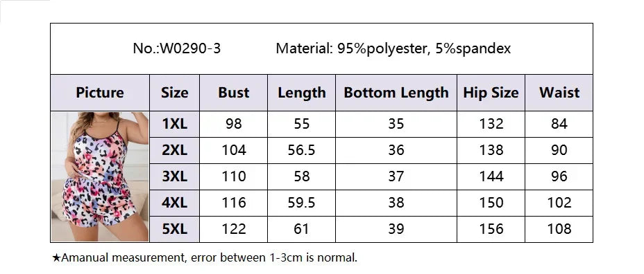 3XL 4LX 5XL Straps Pajamas Set for Women Sleepwear Tank Tops+Shorts Sets Leisure Loose Home Clothes Loungewear