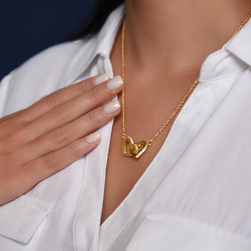 Heart Necklace In Loving Memory Sympathy Gift Pet Loss Dog Memorial Gift Cat Loss Memorial Gifts For Pets Necklace Remembrance Gift Interlocking Hearts Necklace