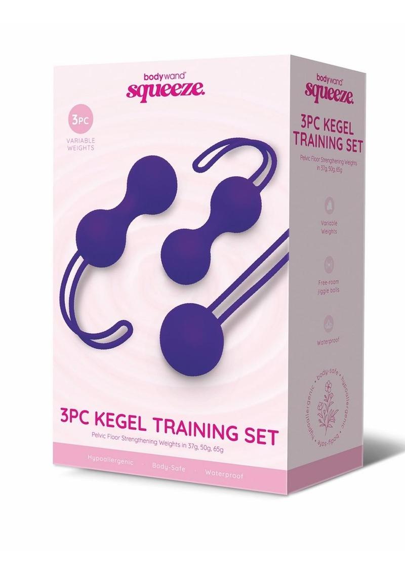Bodywand Squeeze Silicone Kegel Training Set — 37–65g