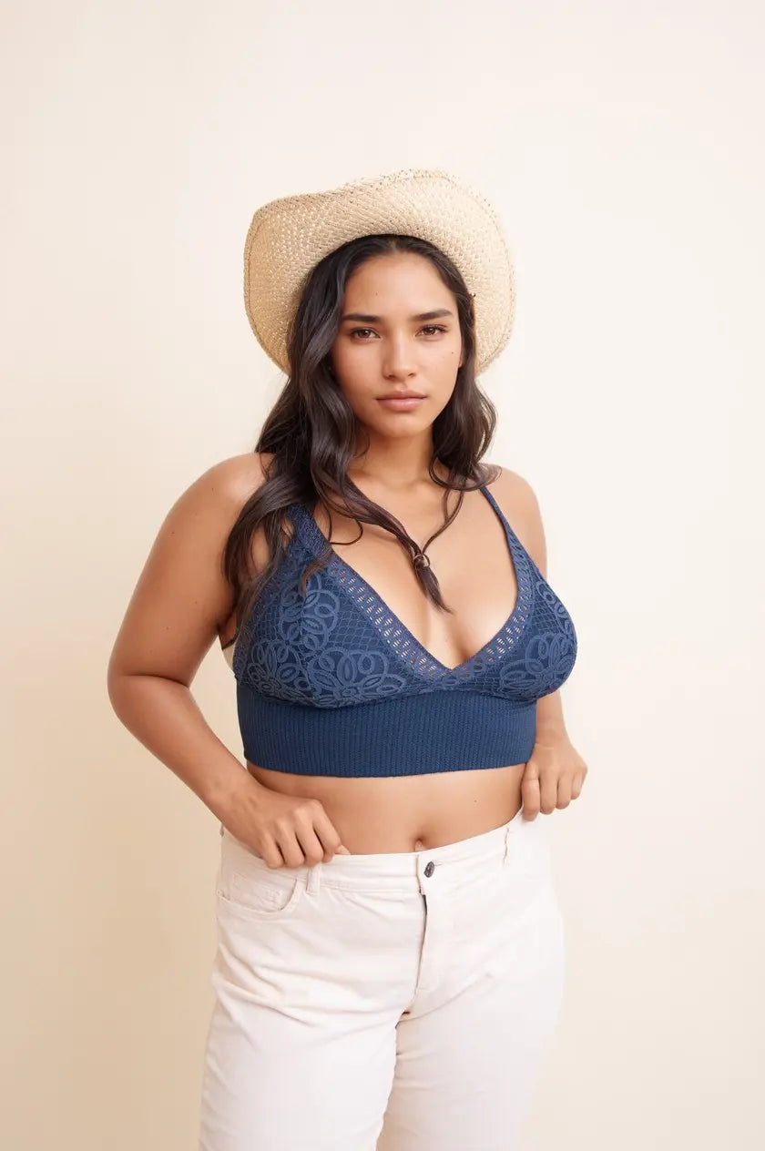 Curvy Waistband Loop Lace Brami – Elegant Lace Detail