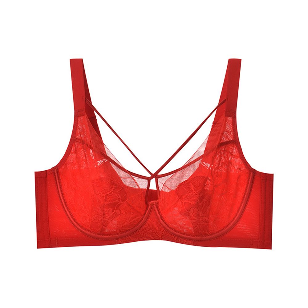 Madam Bras Lace Sheer Unpadds Bra See Through Sexy Lingerie Underwear