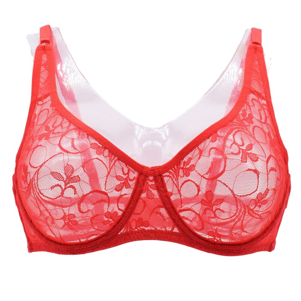 Madam Bras Lace Sheer Unpadds Bra See Through Sexy Lingerie Underwear