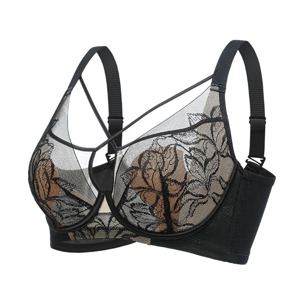 Madam Bras Lace Sheer Unpadds Bra See Through Sexy Lingerie Underwear