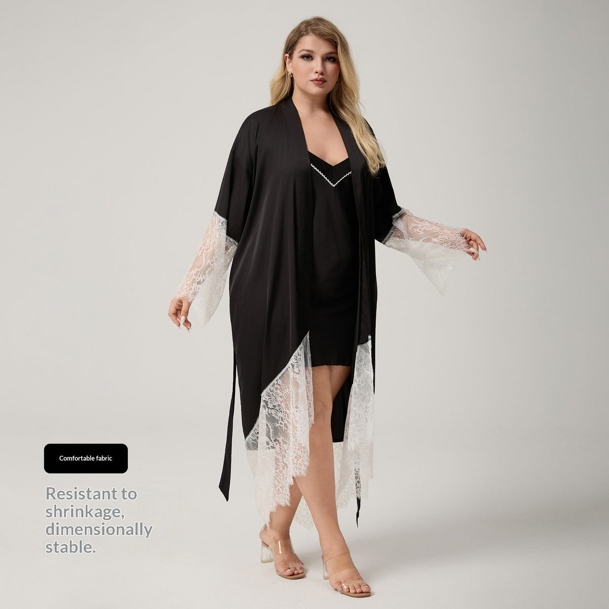 New Womens Sleepwear With Lace Trimmed Patchwork Design