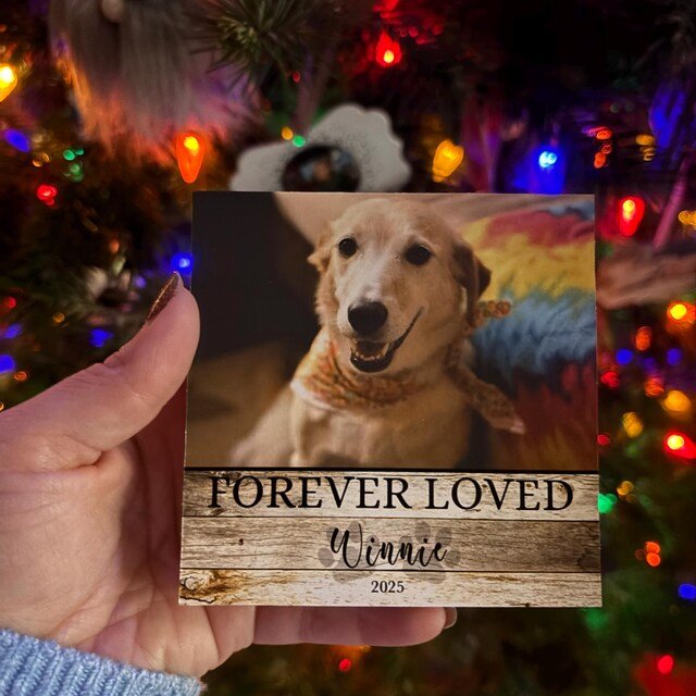 Custom Dog Memorial Photo Block