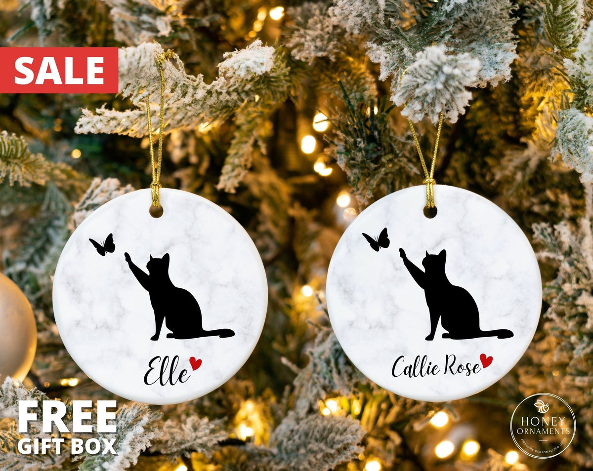 Personalized Cat Memorial Ornament - Pet