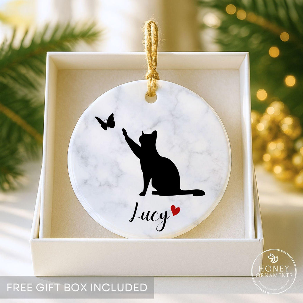 Personalized Cat Memorial Ornament - Pet