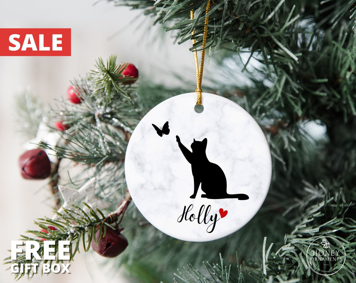 Personalized Cat Memorial Ornament - Pet