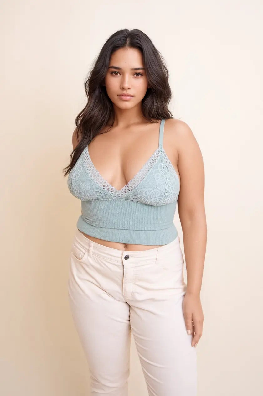 Curvy Waistband Loop Lace Brami – Elegant Lace Detail