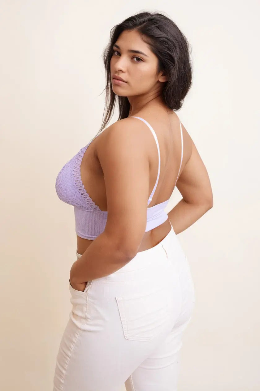 Curvy Waistband Loop Lace Brami – Elegant Lace Detail